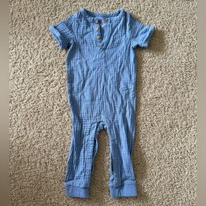 EUC 18M blue romper